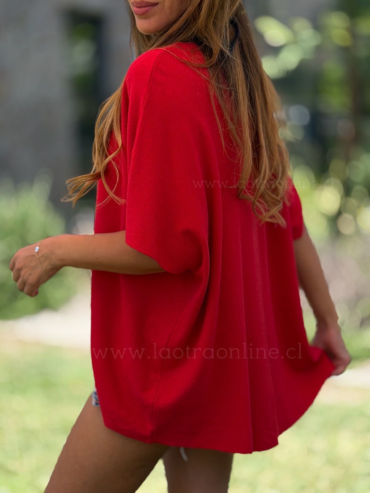 Polera Hilo Lia rojo