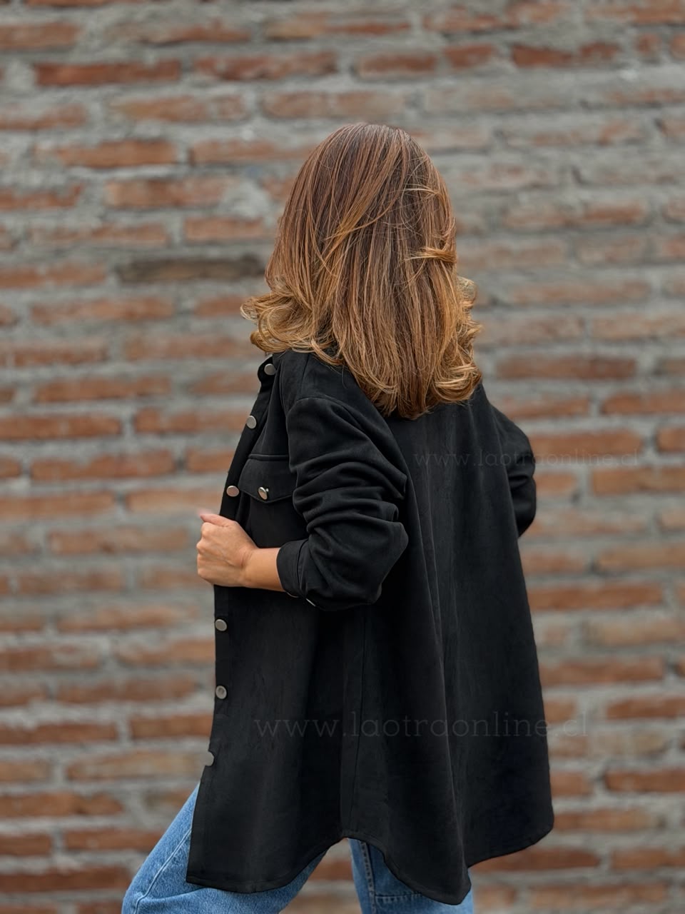 Sobrecamisa Suede negro