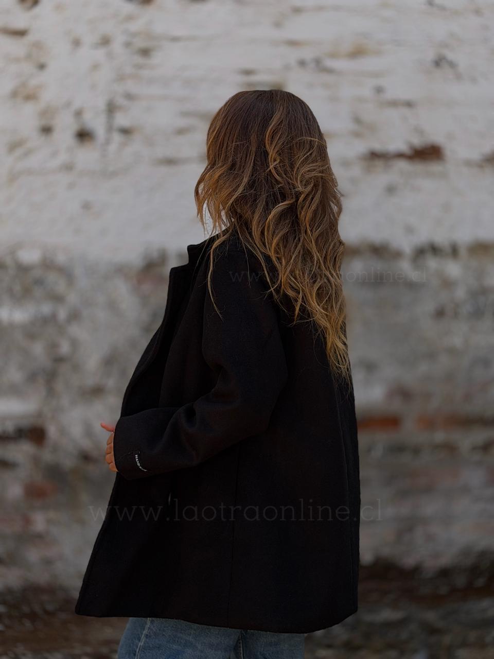 Abrigo Buckingham negro