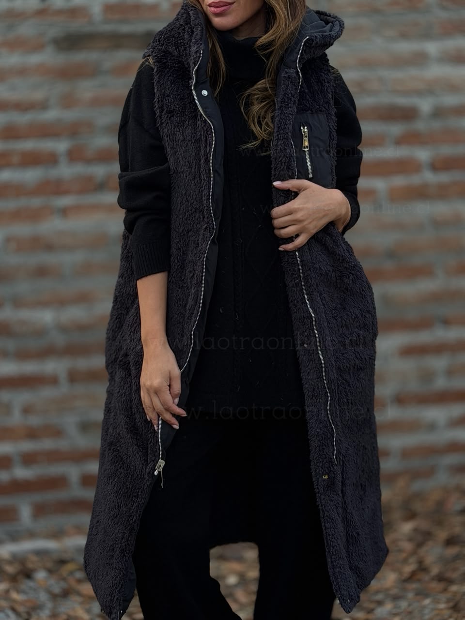 Sin mangas reversible negro