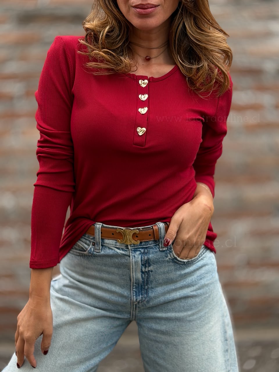 Básica Corazones rojo