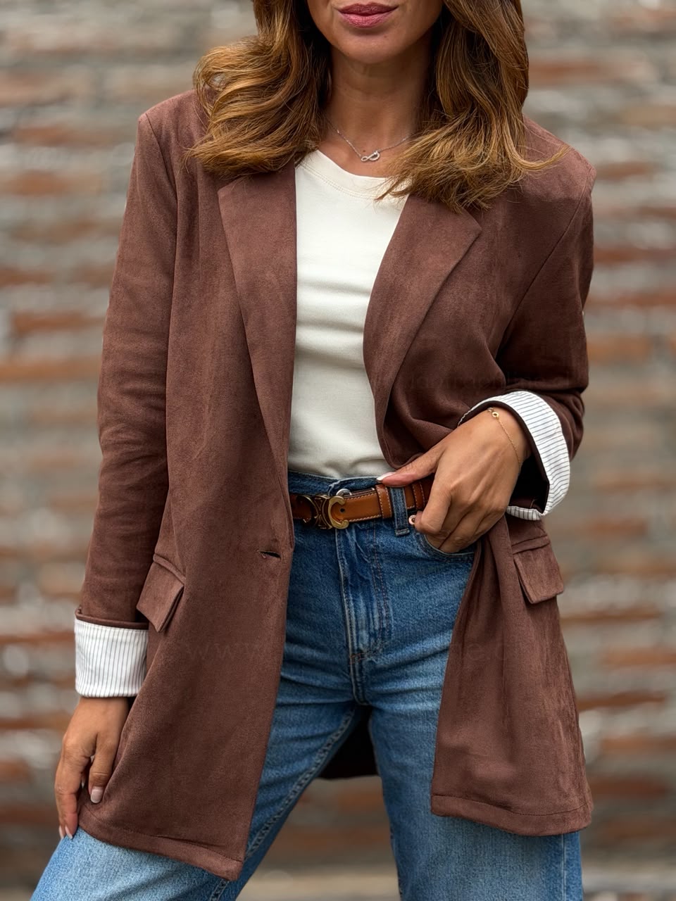 Blazer Suede marron