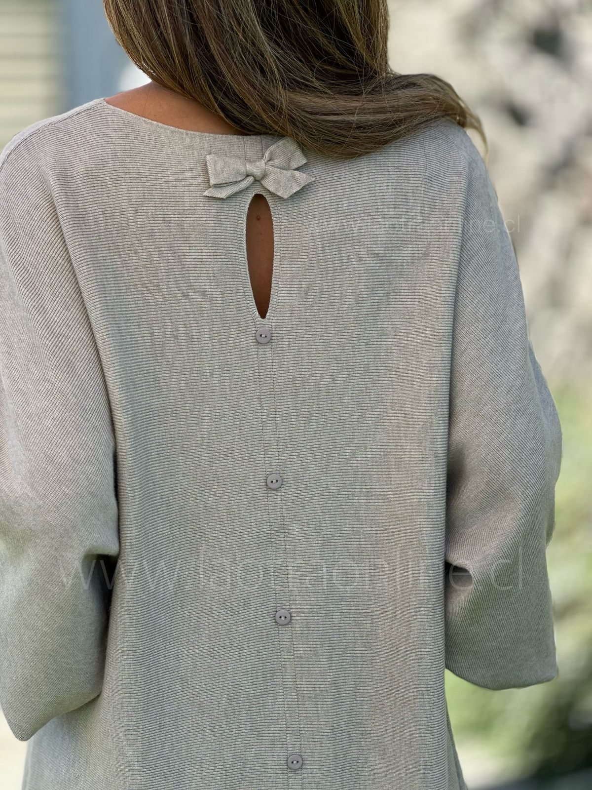 Sweater/vestido Bombay taupe