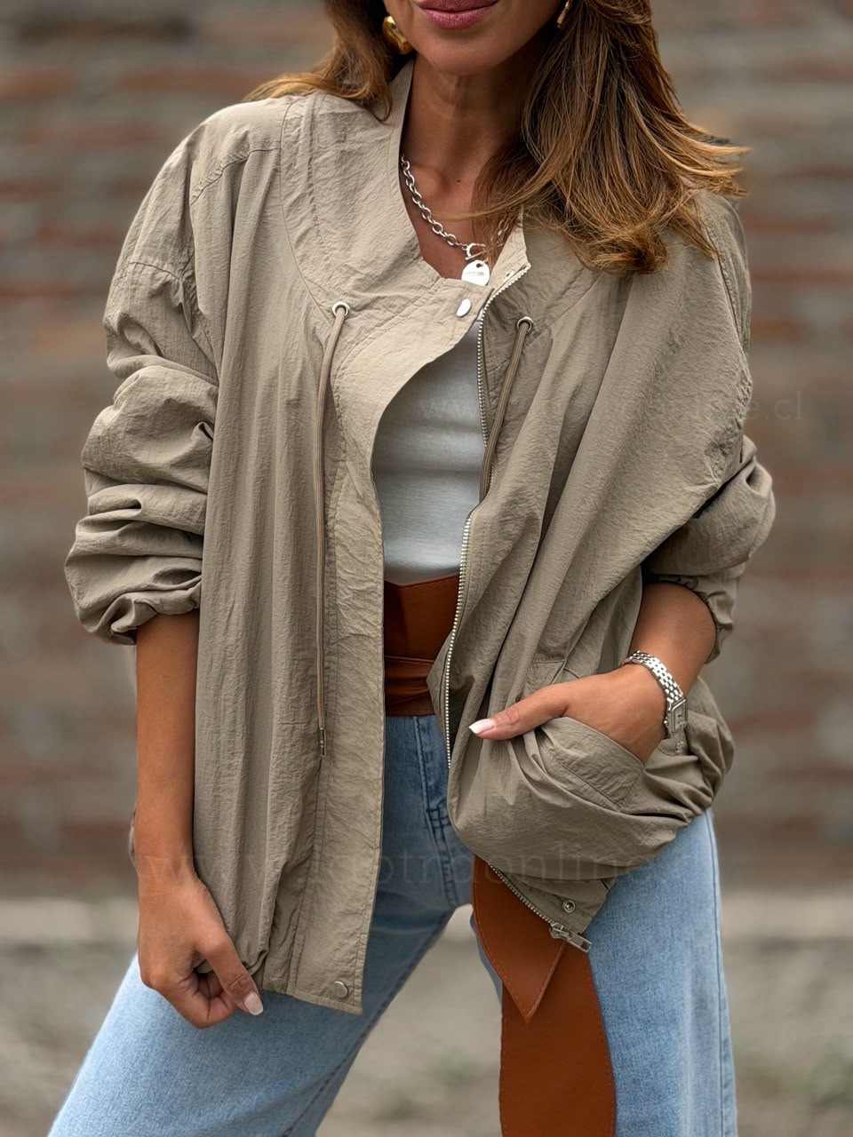 Chaqueta Noruega moka