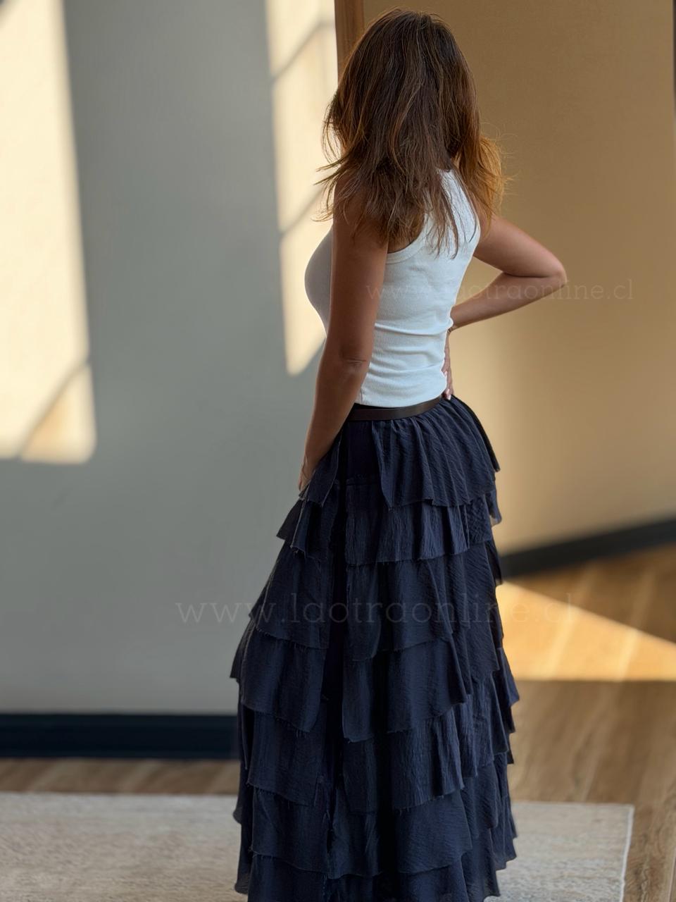 Falda Fashion capas azul