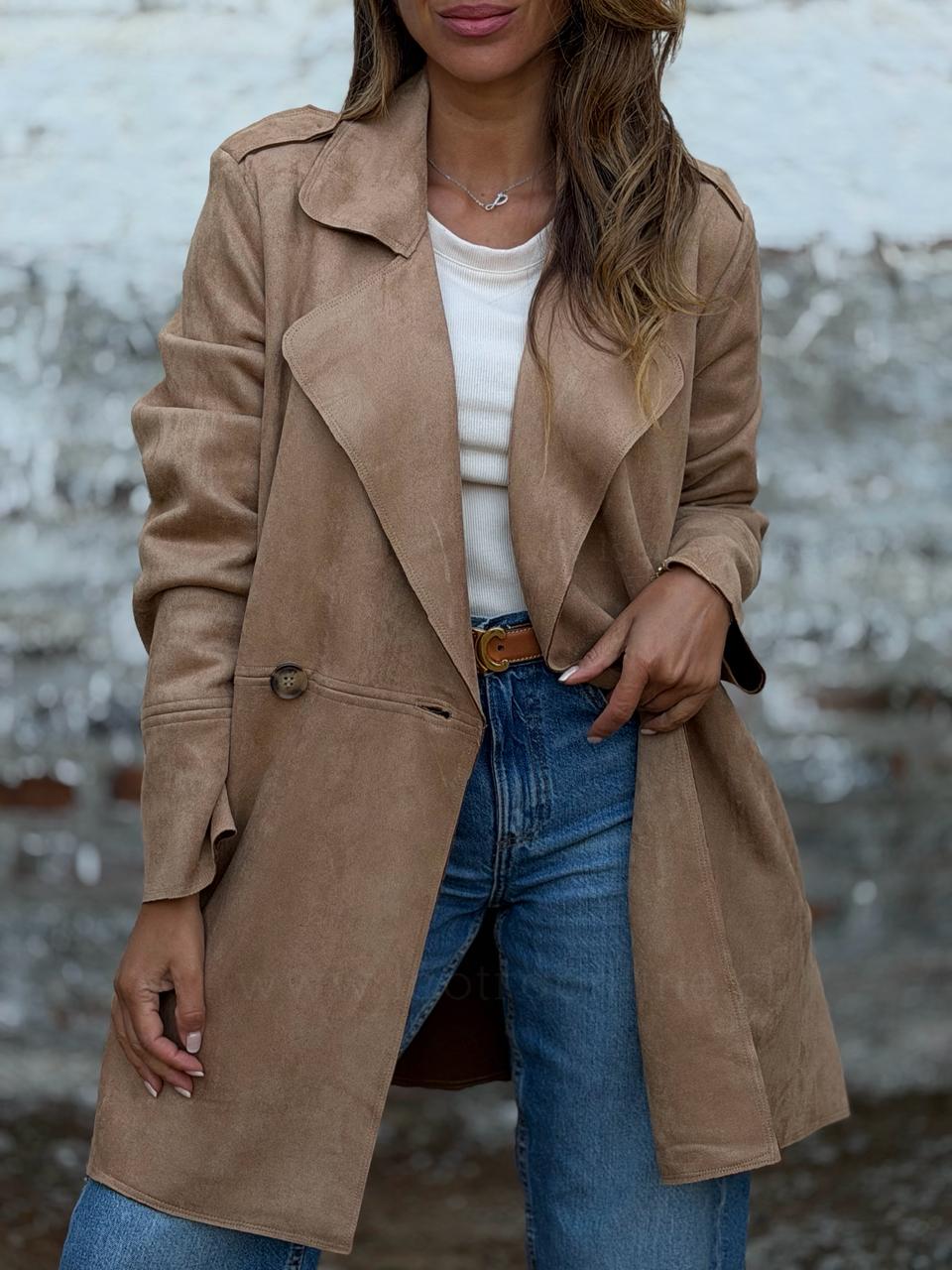 Trench Amapola caramelo