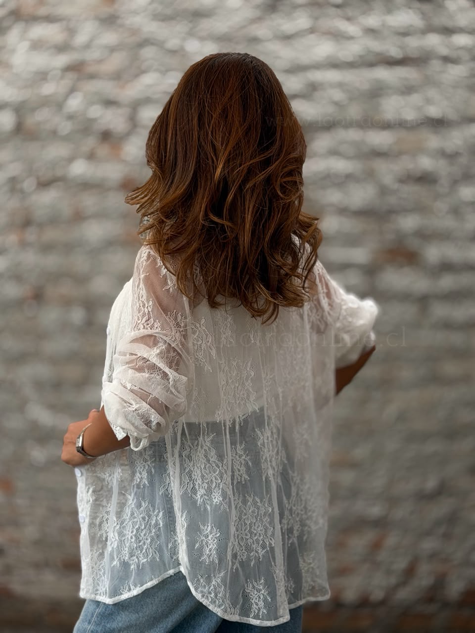 Blusa Encaje Wow blanco