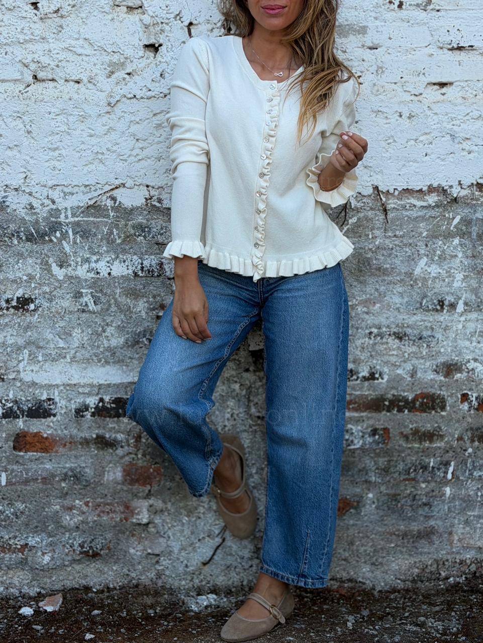 Chaleco Encanto crema