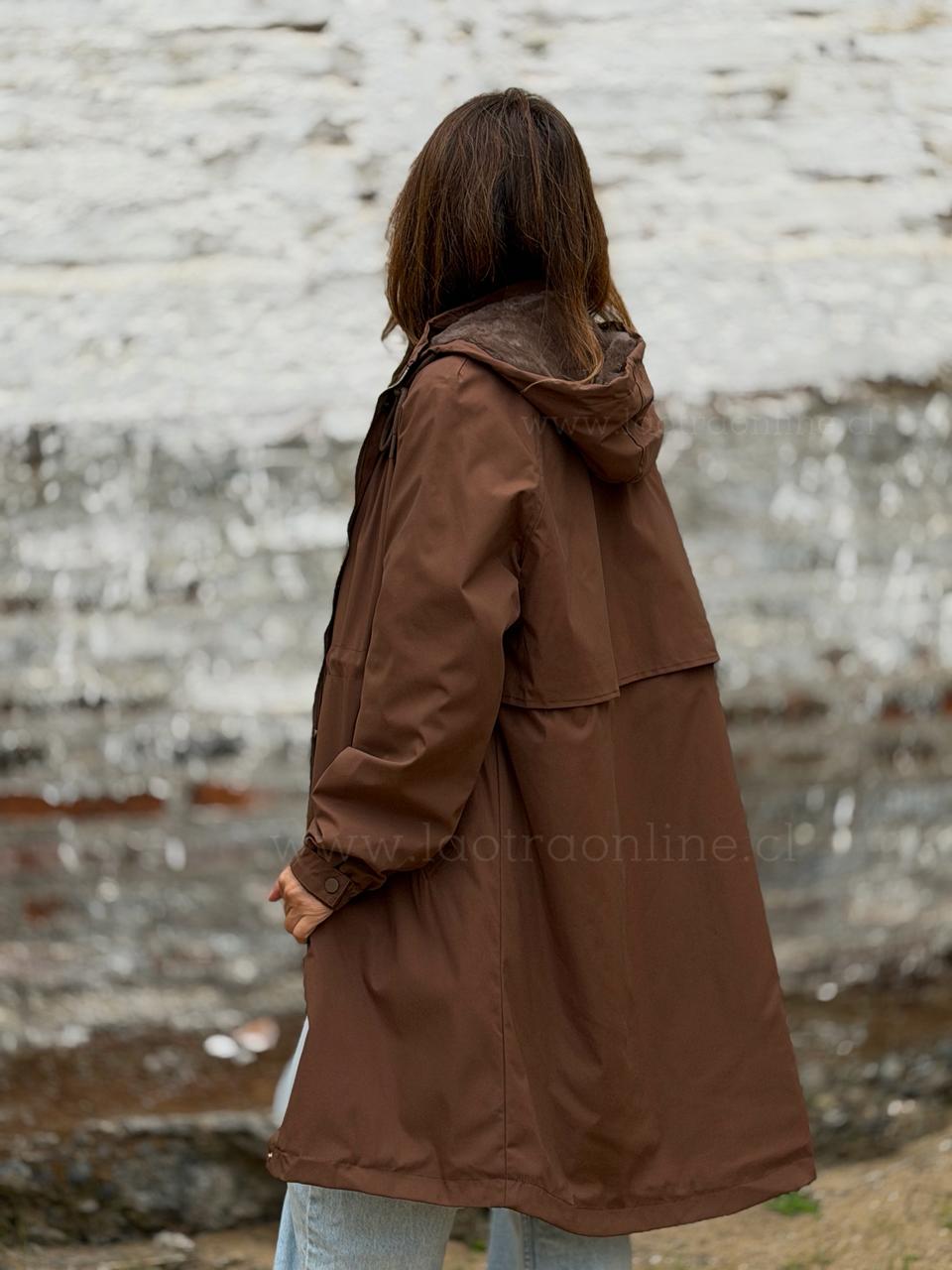 Chaqueta Gabardina/chiporro marrón