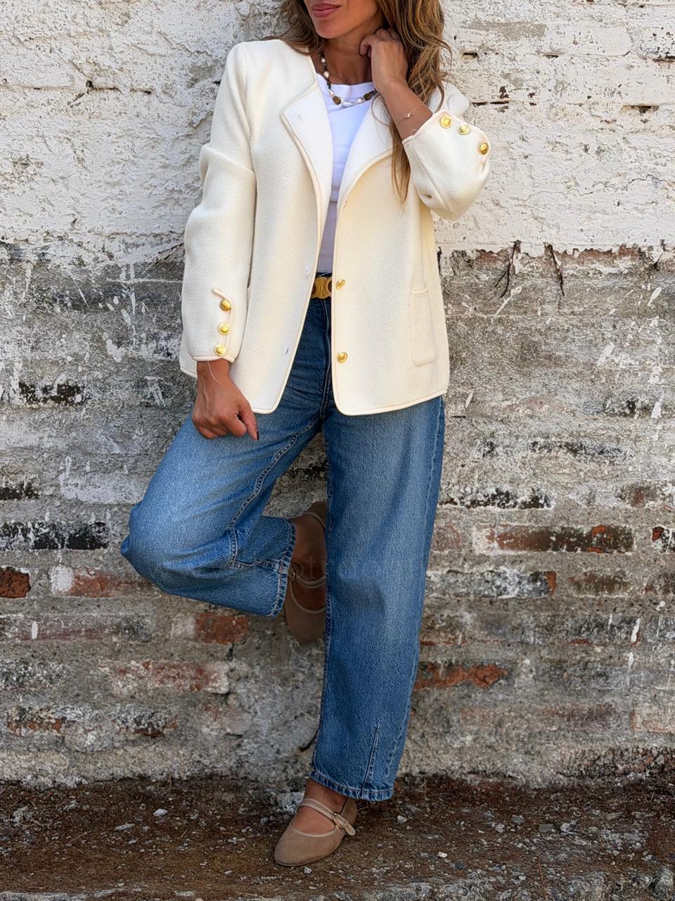 Abrigo Princesa crema