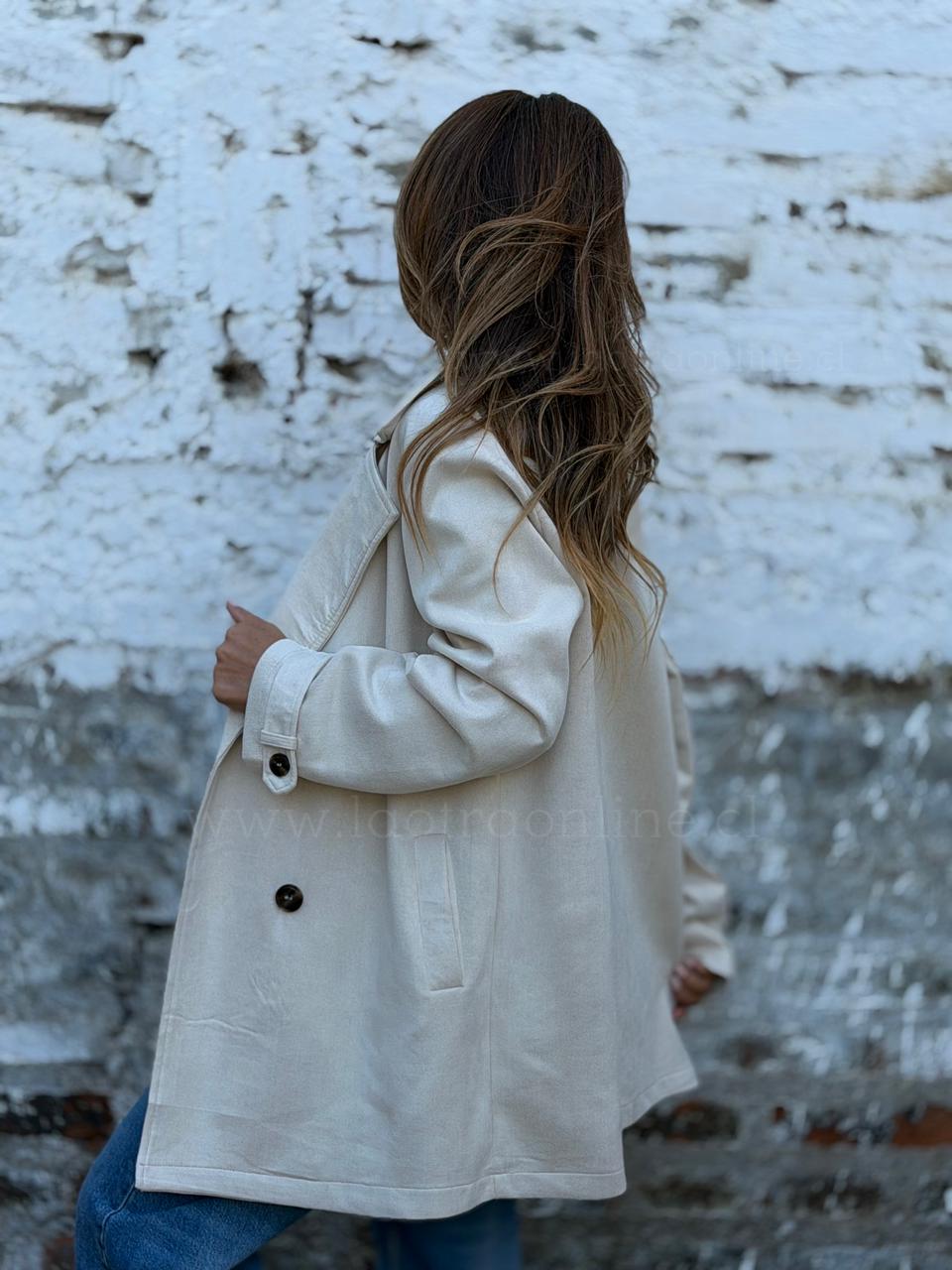 Trench Oversize crema