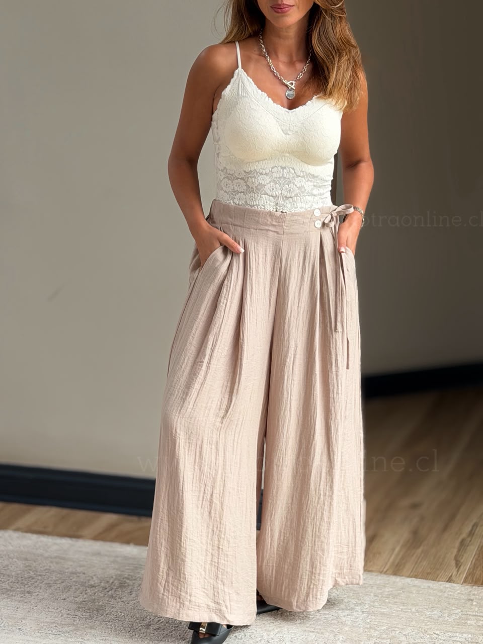 Pantalón Niza beige