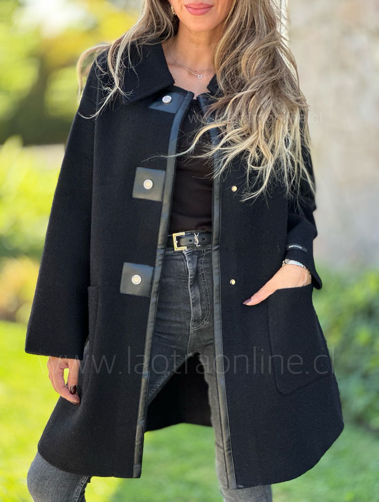 Abrigo Buckingham negro