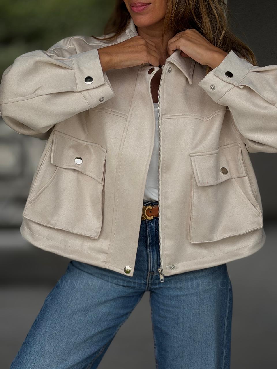 Chaqueta London crema