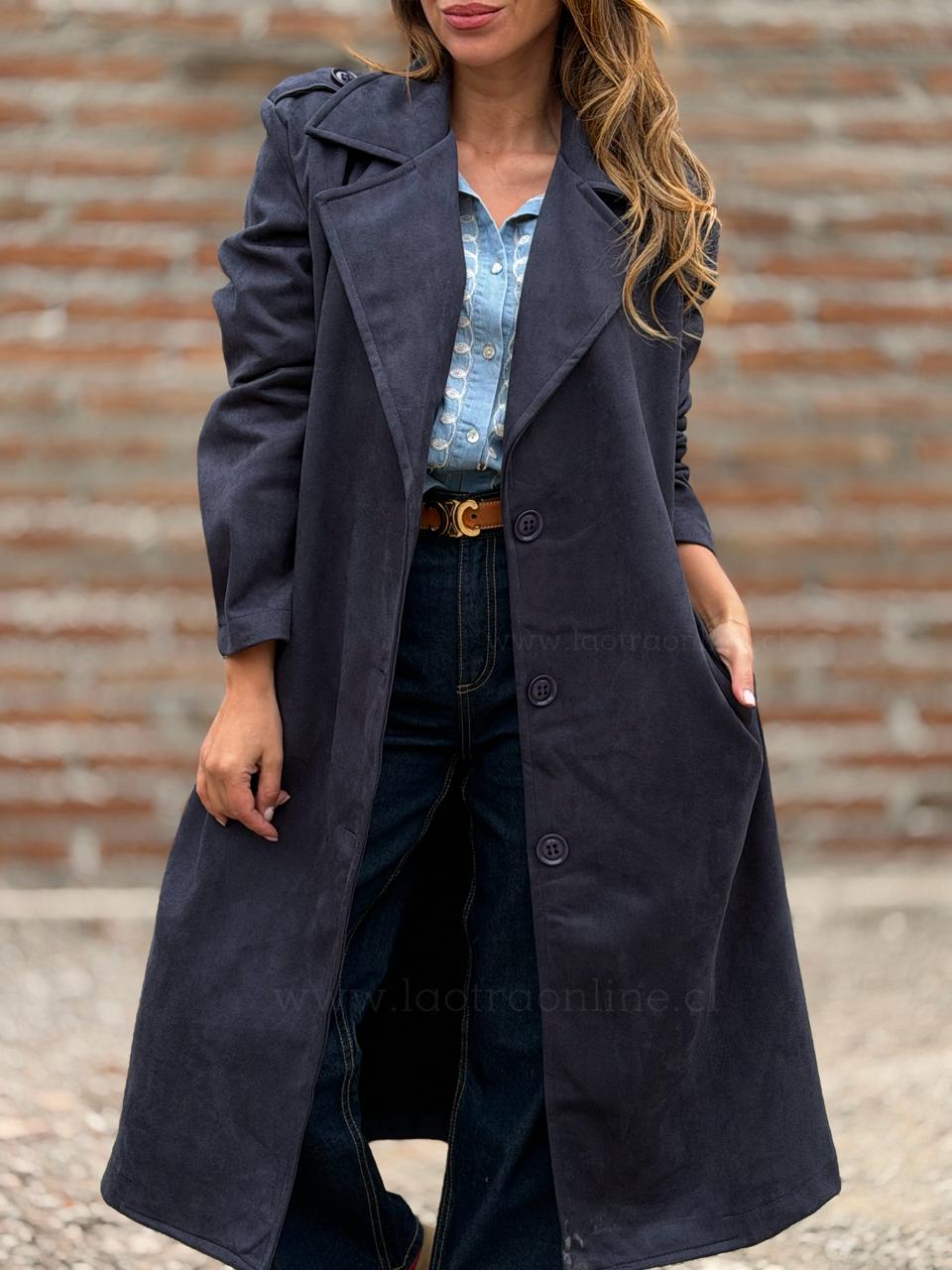 Trench Gamucina Italiano azul