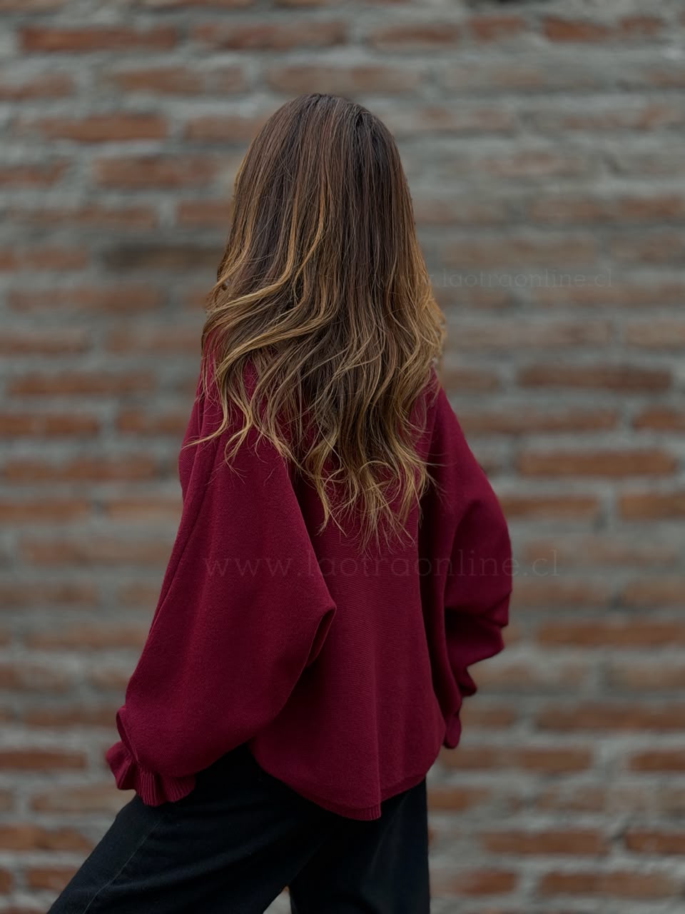 Sweater Zaragoza cherry