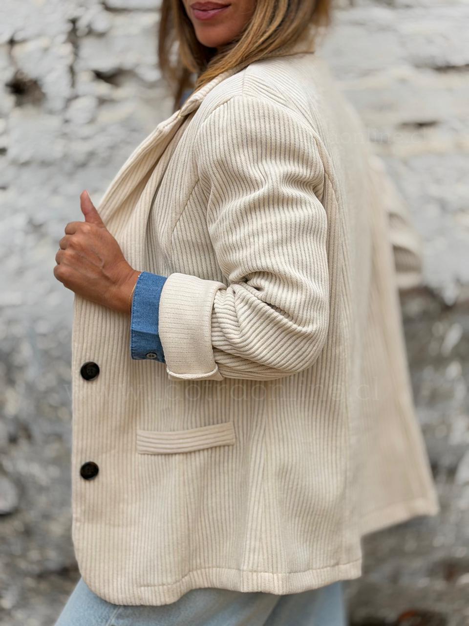 Blazer Cotele crema