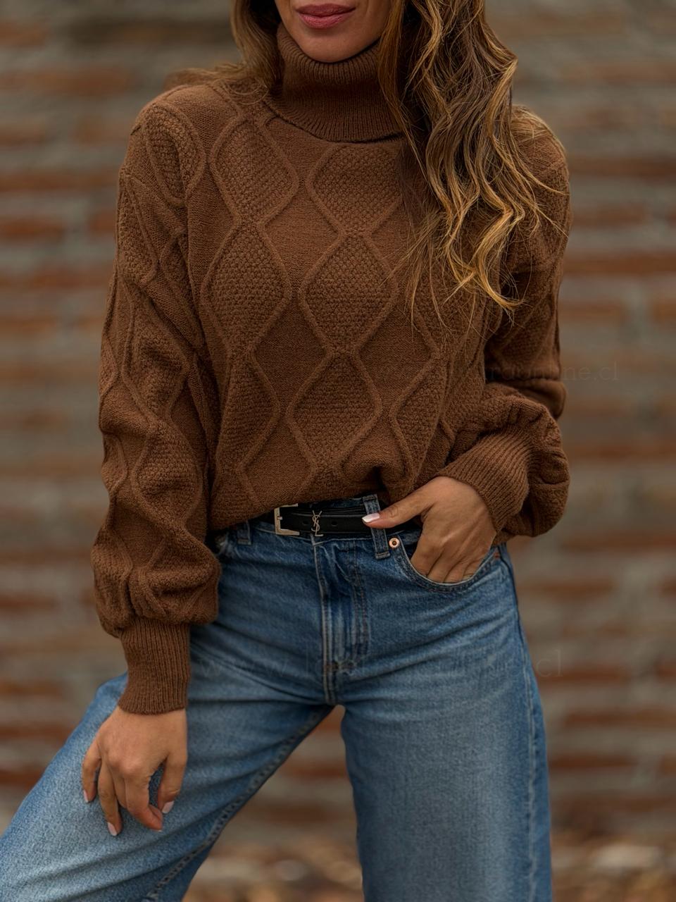 Sweater Rombos toffe