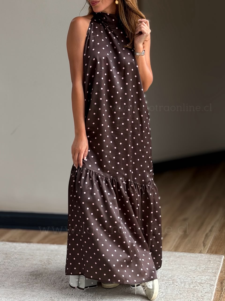 Vestido Mini Lunares rosa