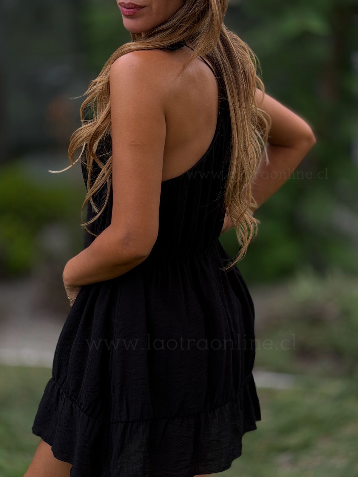 Mini vestido Luz negro