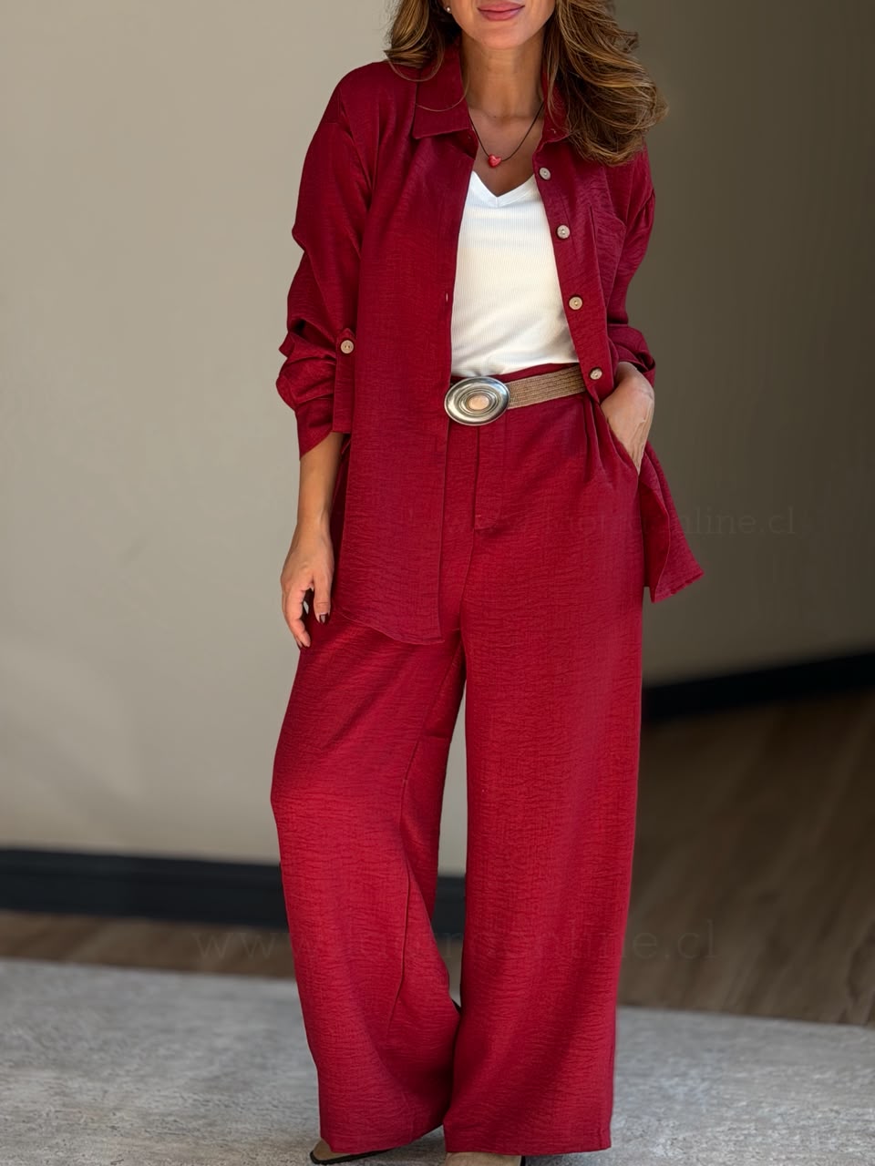 Set Pantalón+Blusa rojo