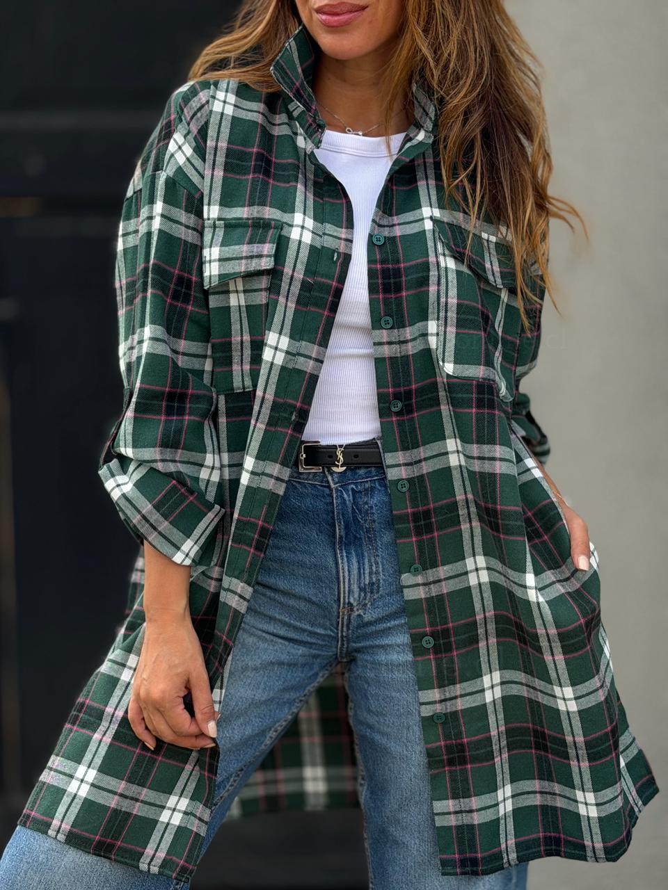 Camisero Bolsillos verde