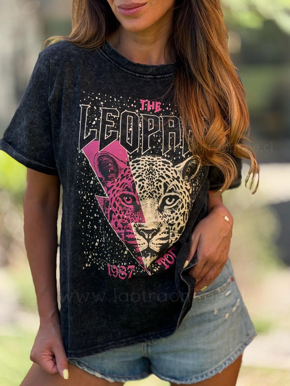 Polera Jaguar Rayo negro