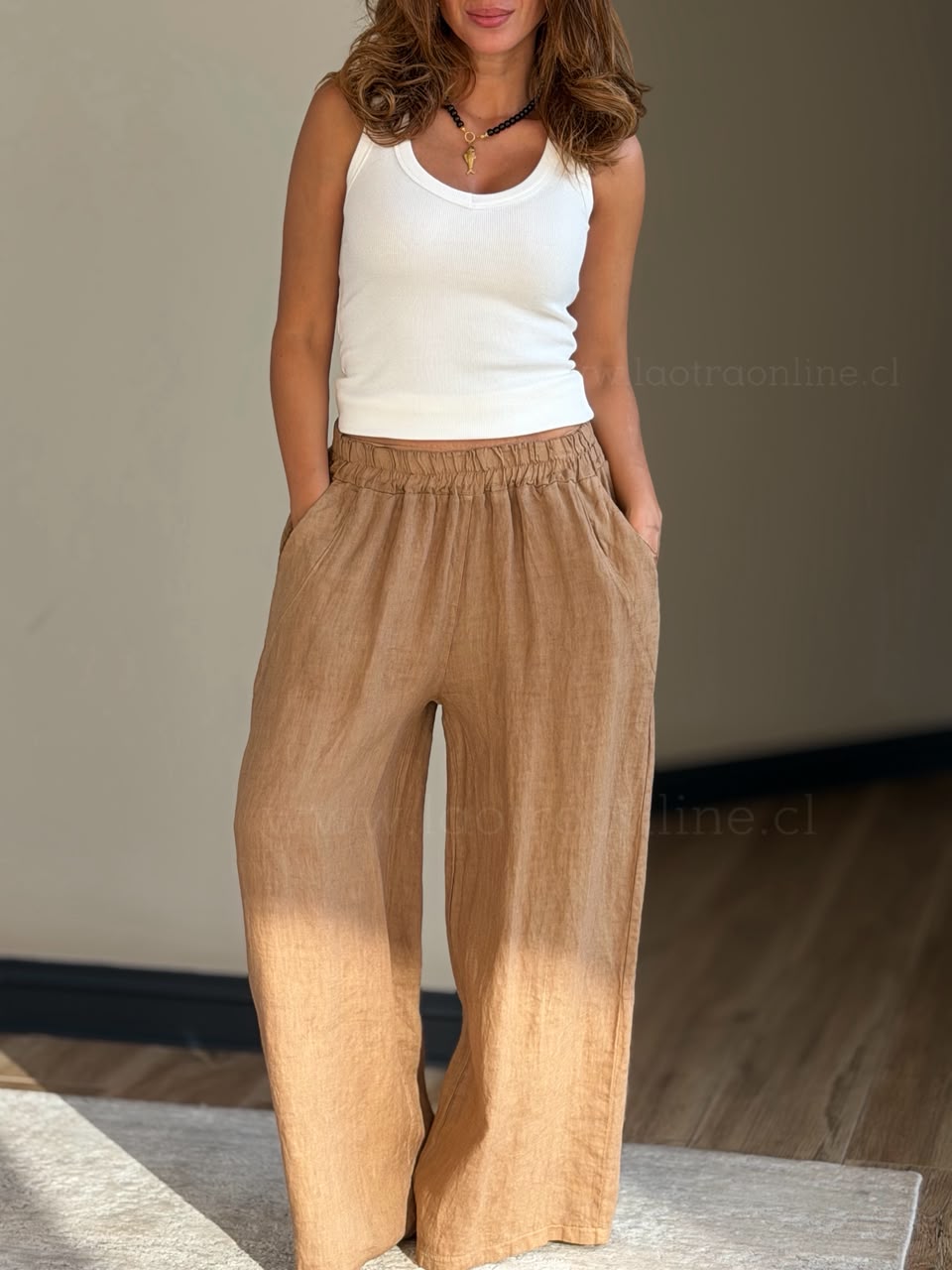 Pantalón Lino toffe