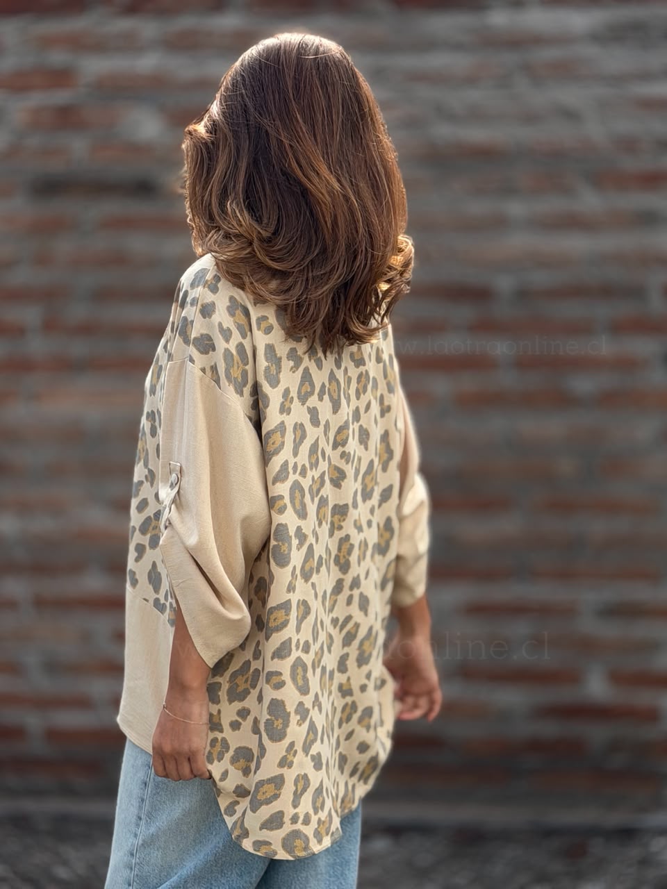 Blusón Print camel