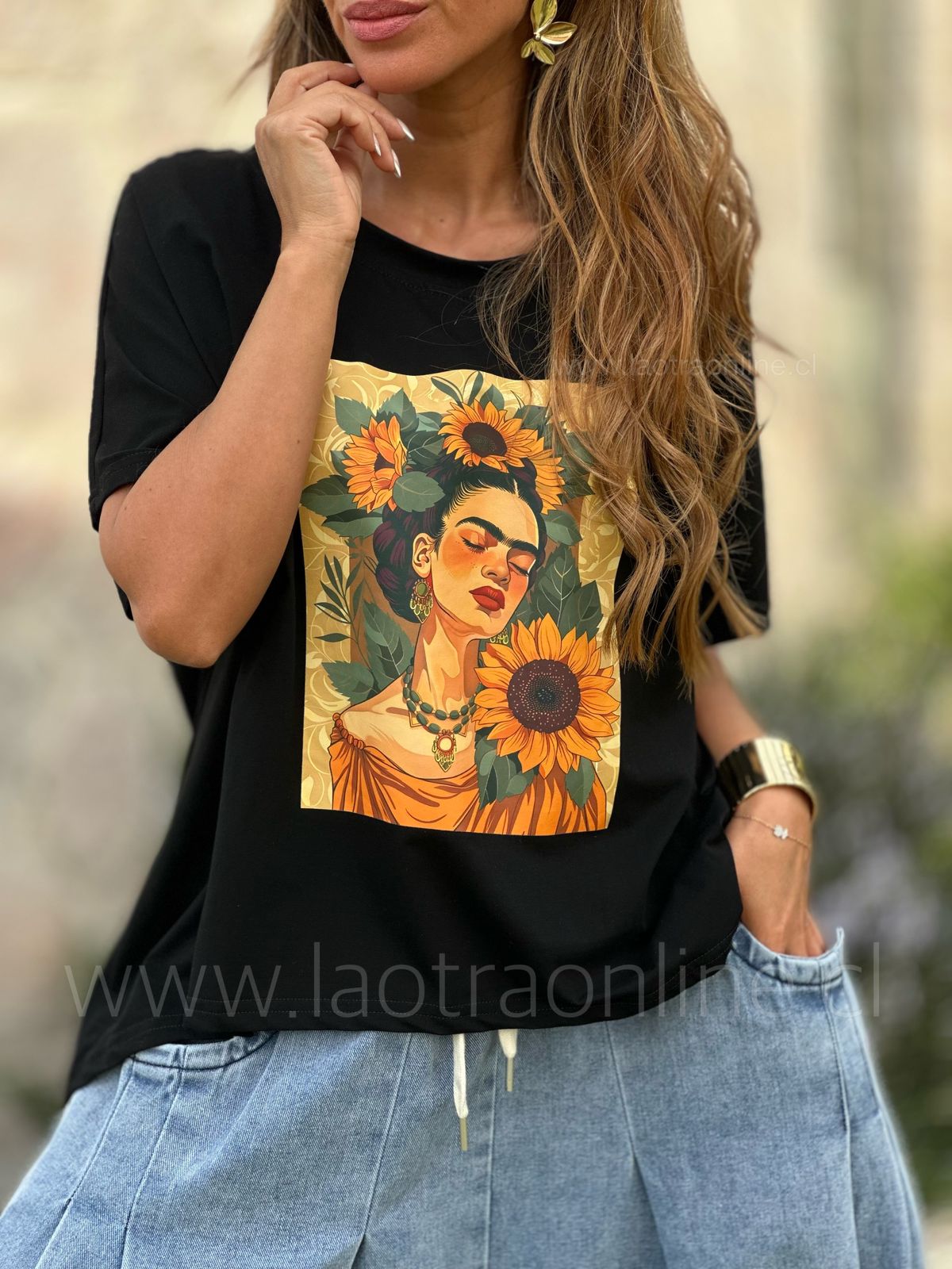 Polera Frida negro