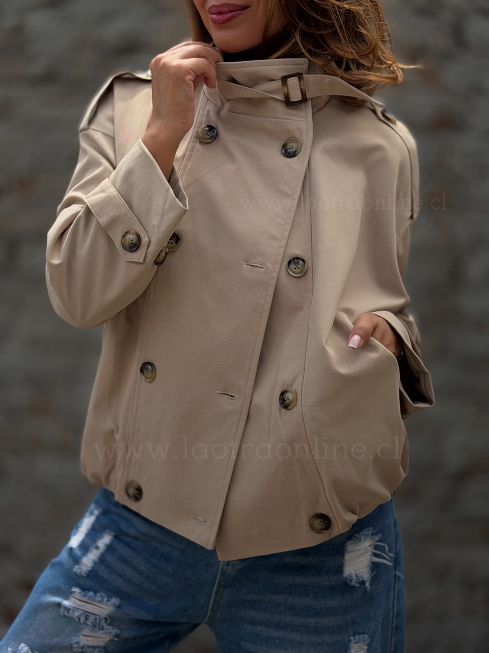 Trench Espectáculo beige