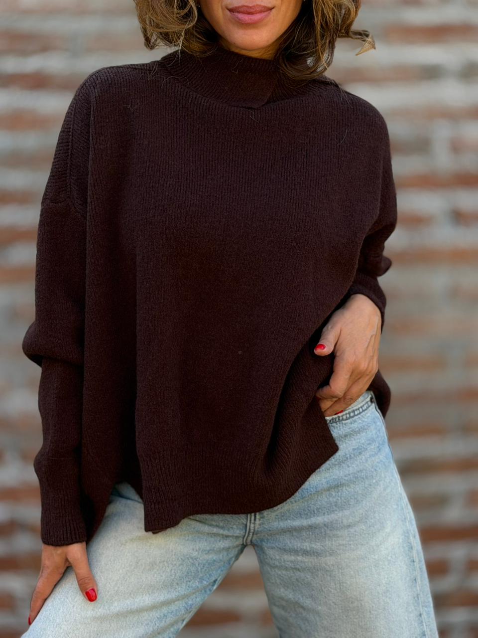 Sweater París Simone marrón