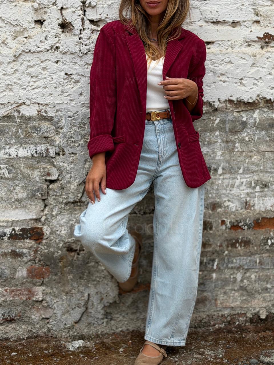 Blazer Cotele cherry