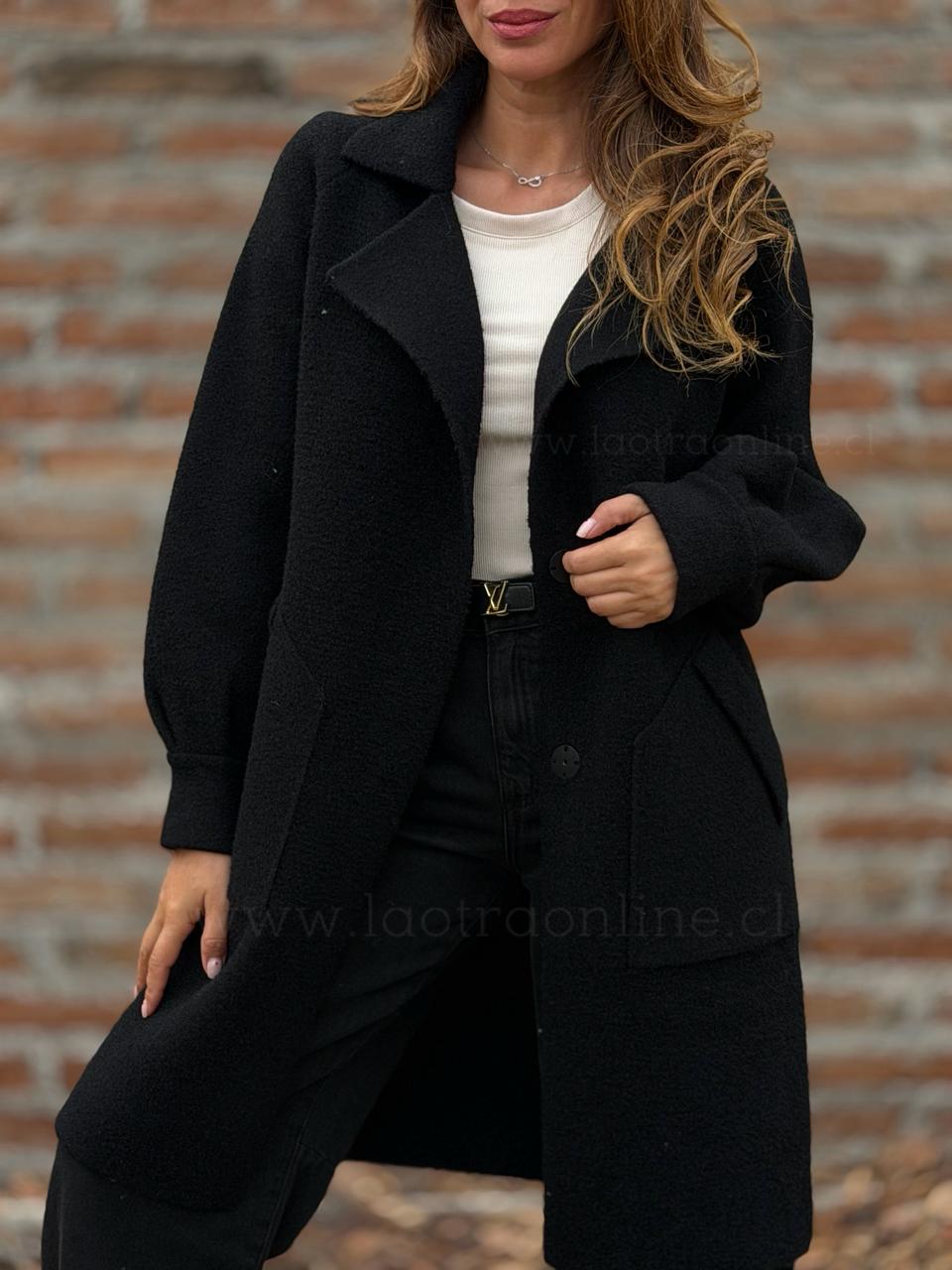 Abrigo Precioso negro
