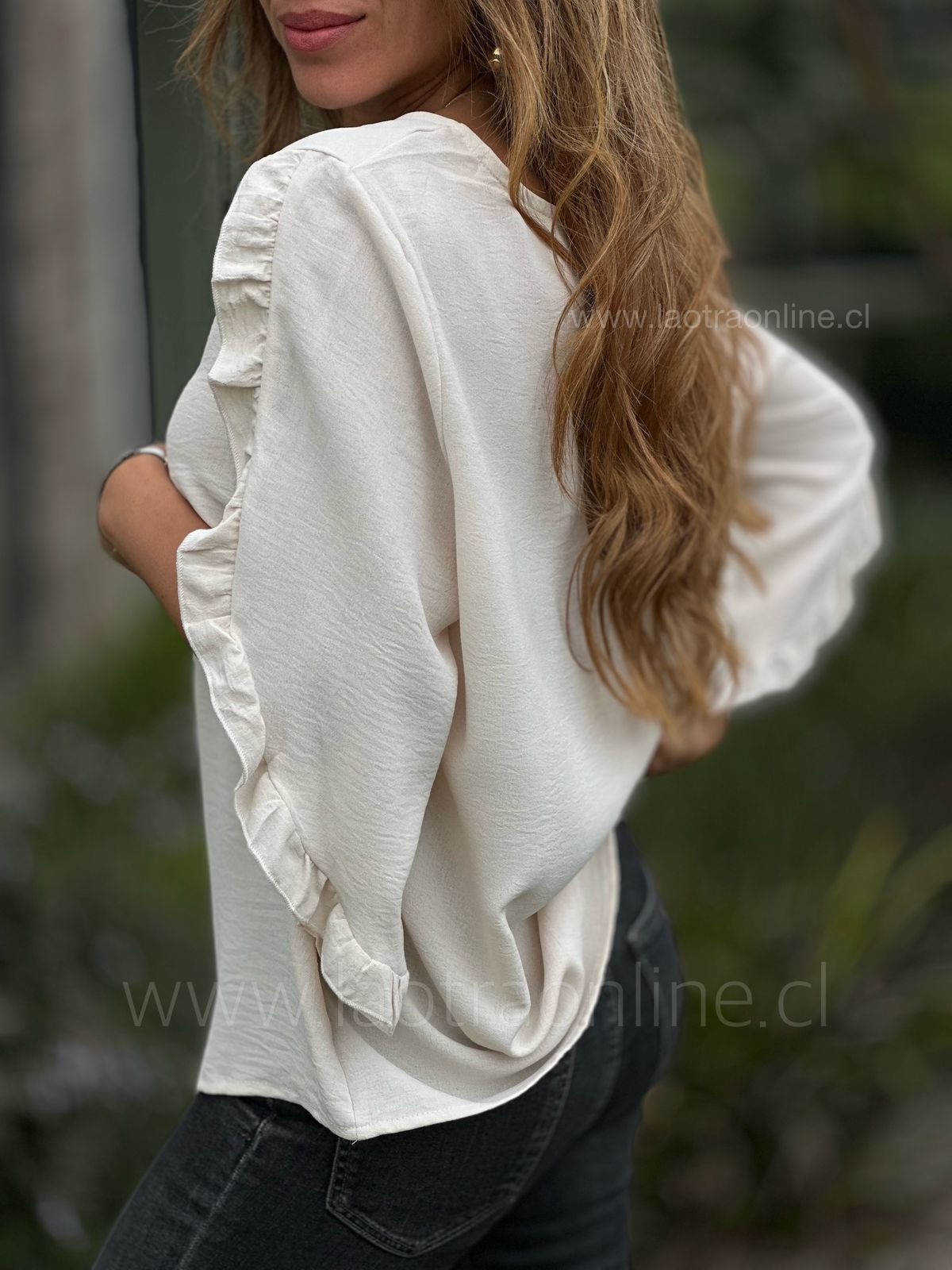 Polera Roma crema