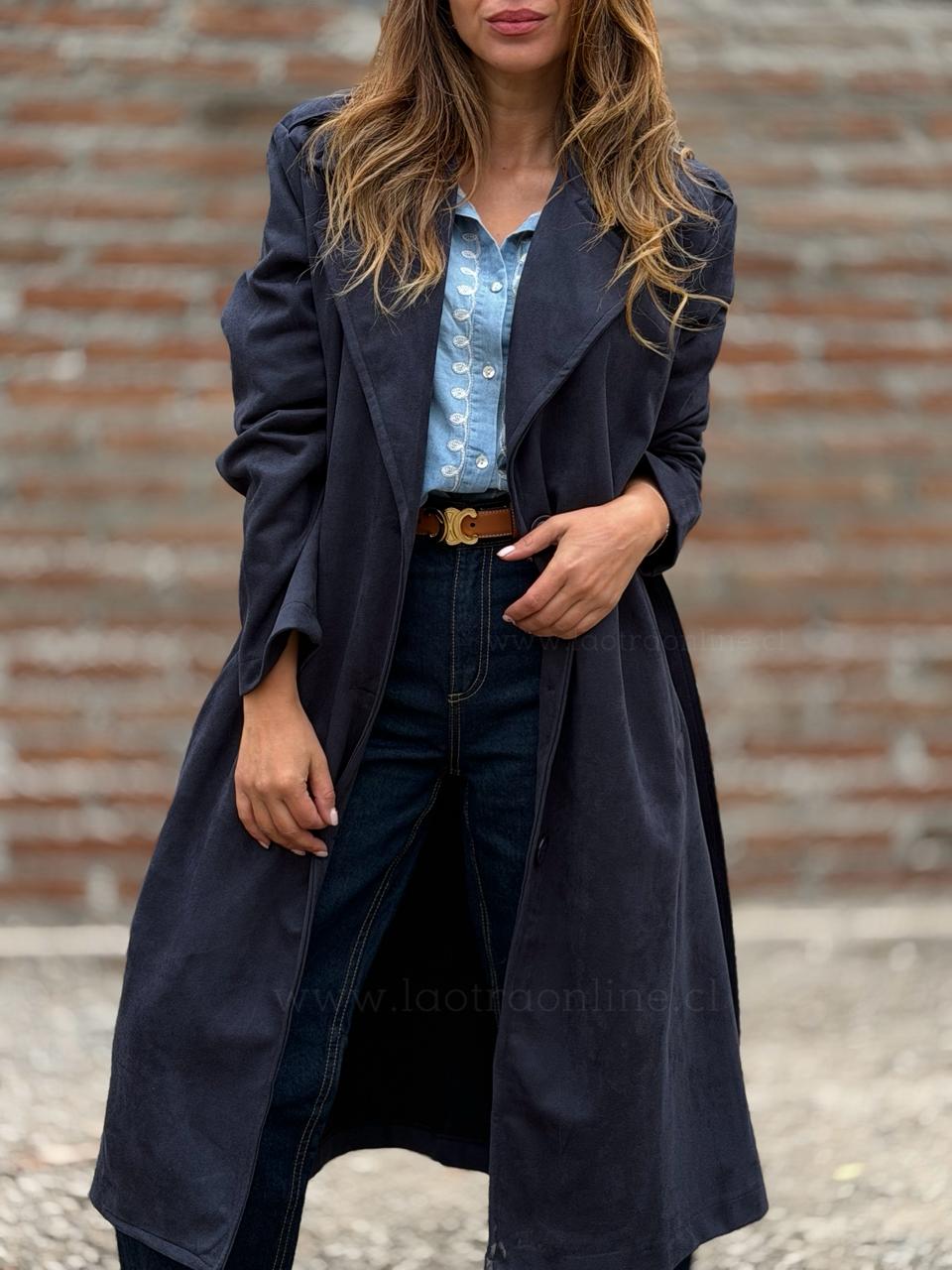Trench Gamucina Italiano azul