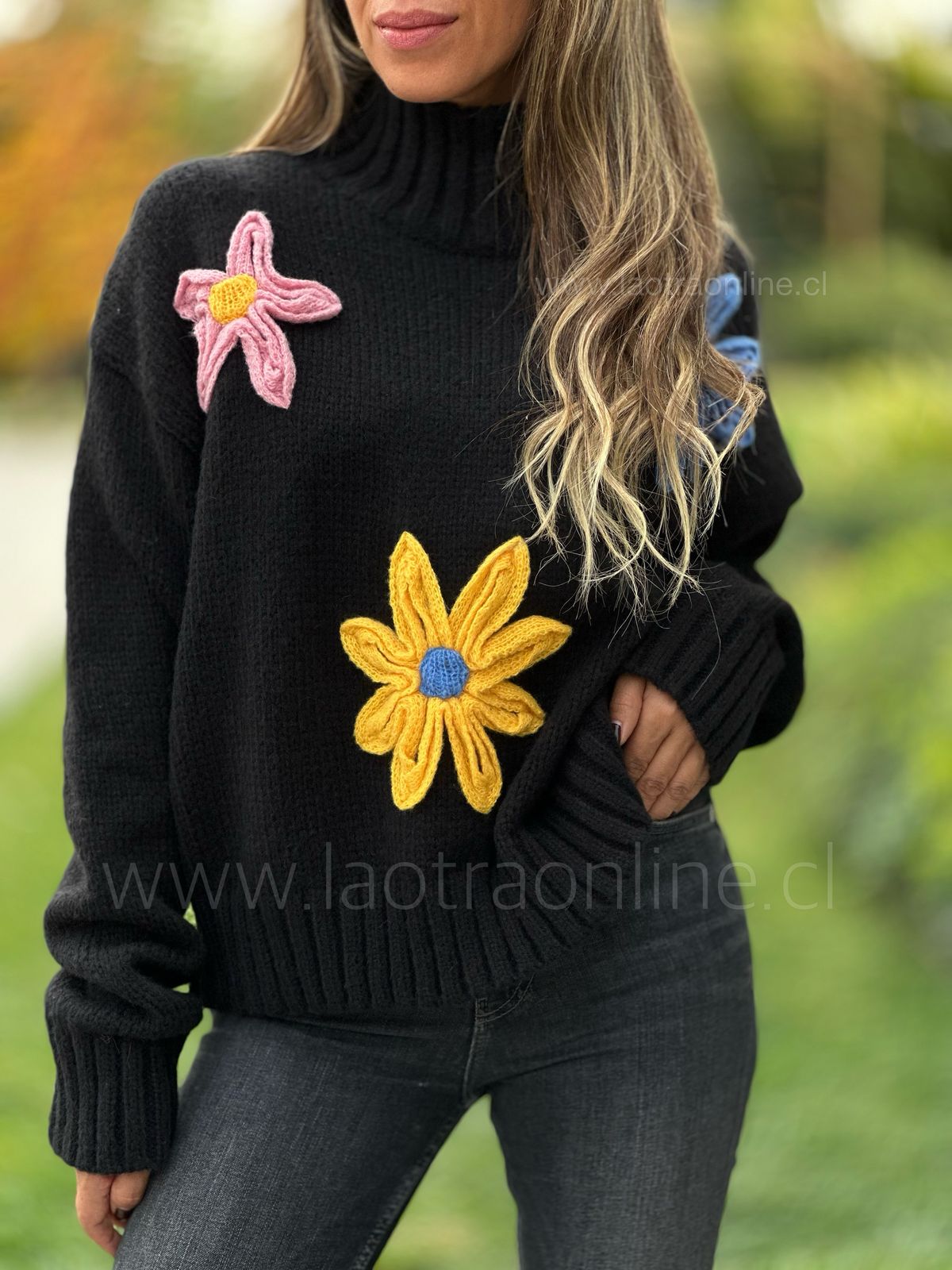 Sweater Margarita negro