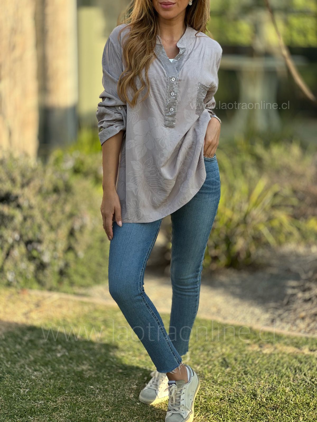 Blusa Caburgua gris