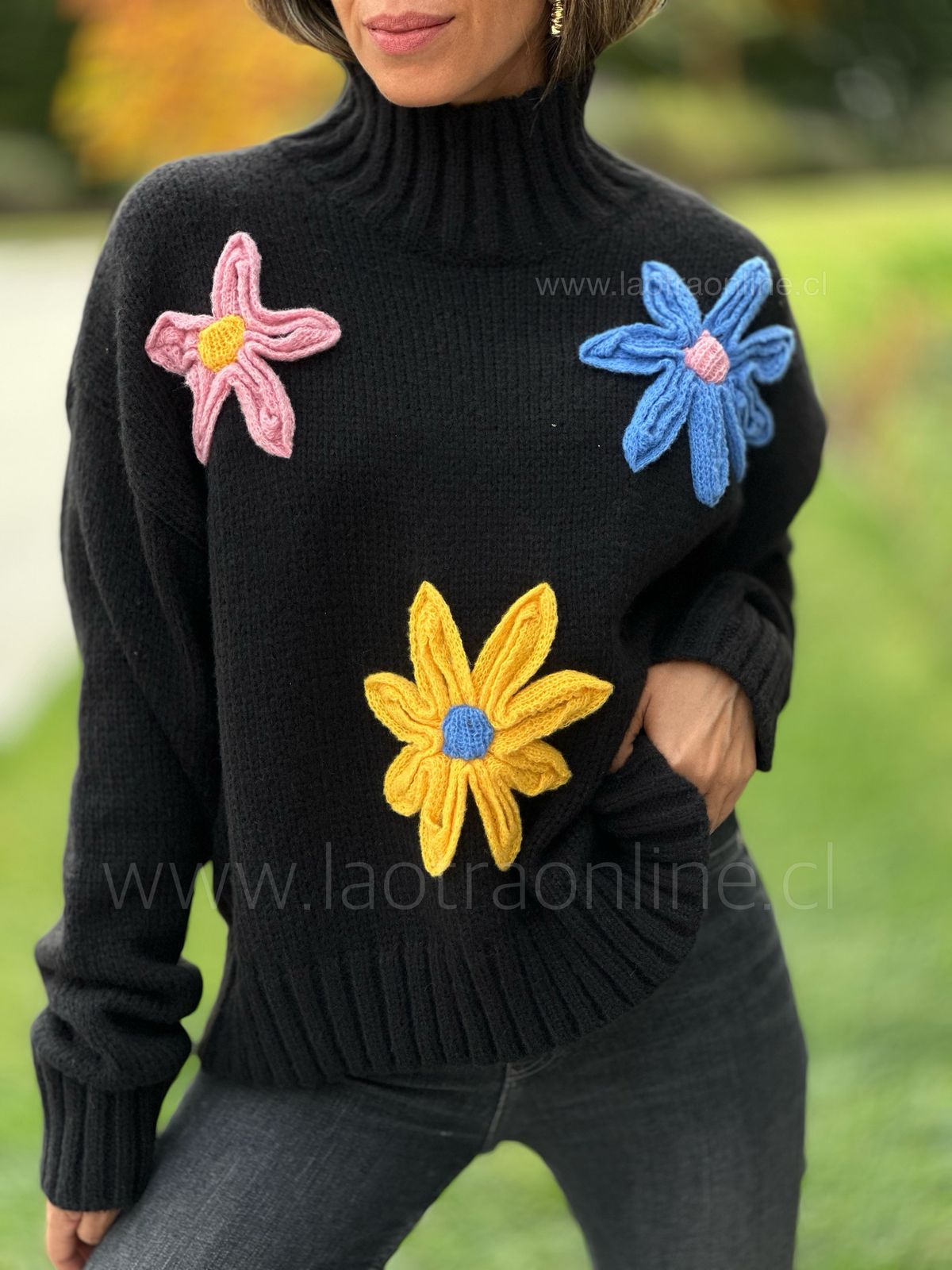 Sweater Margarita negro