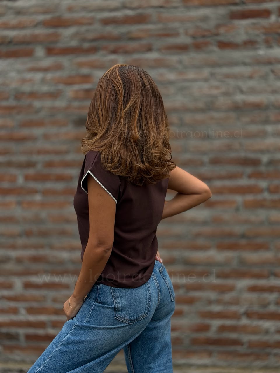 Polera Baires marrón