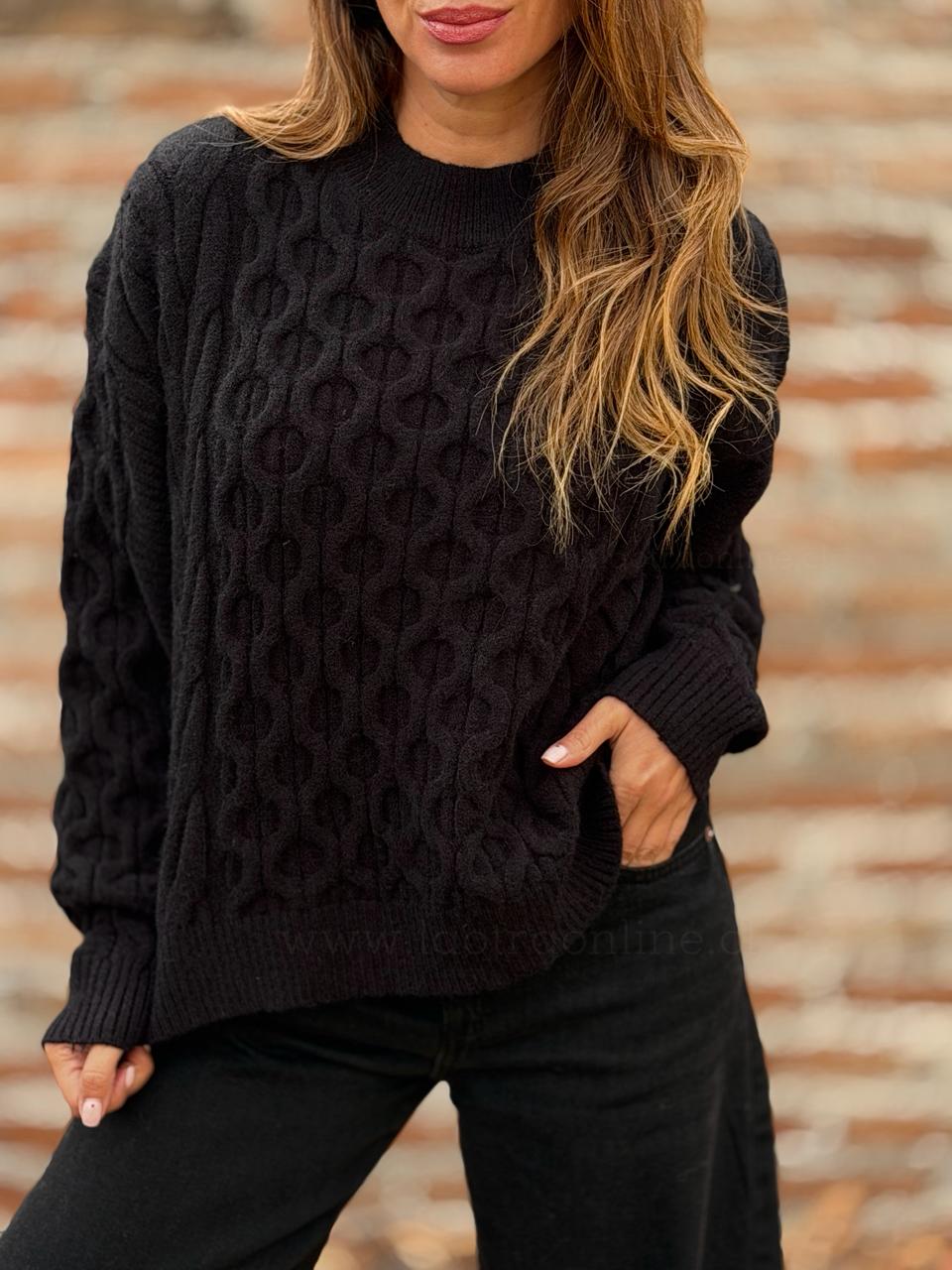 Sweater Panal negro