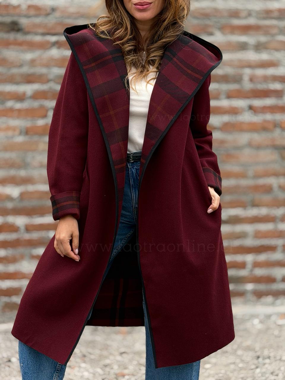 Abrigo Catarina cherry