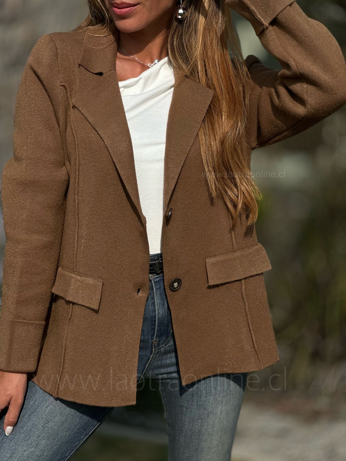 Blazer Tejido choco