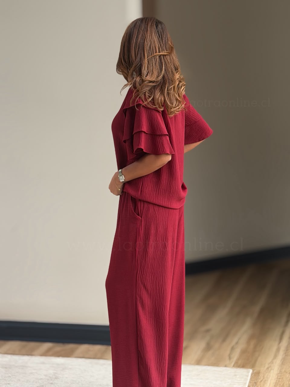 Set Florida rojo vino