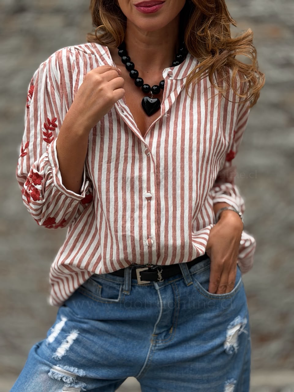 Blusa Mar del Plata rojo
