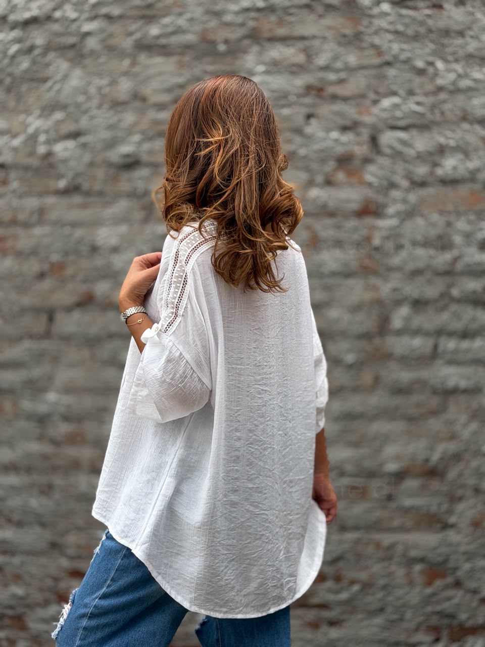 Polera Corona blanco