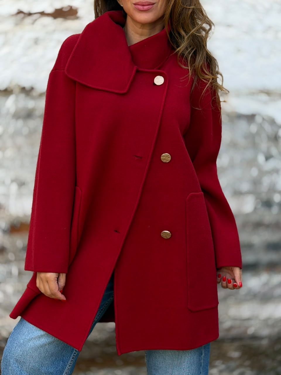 Abrigo Diana rojo