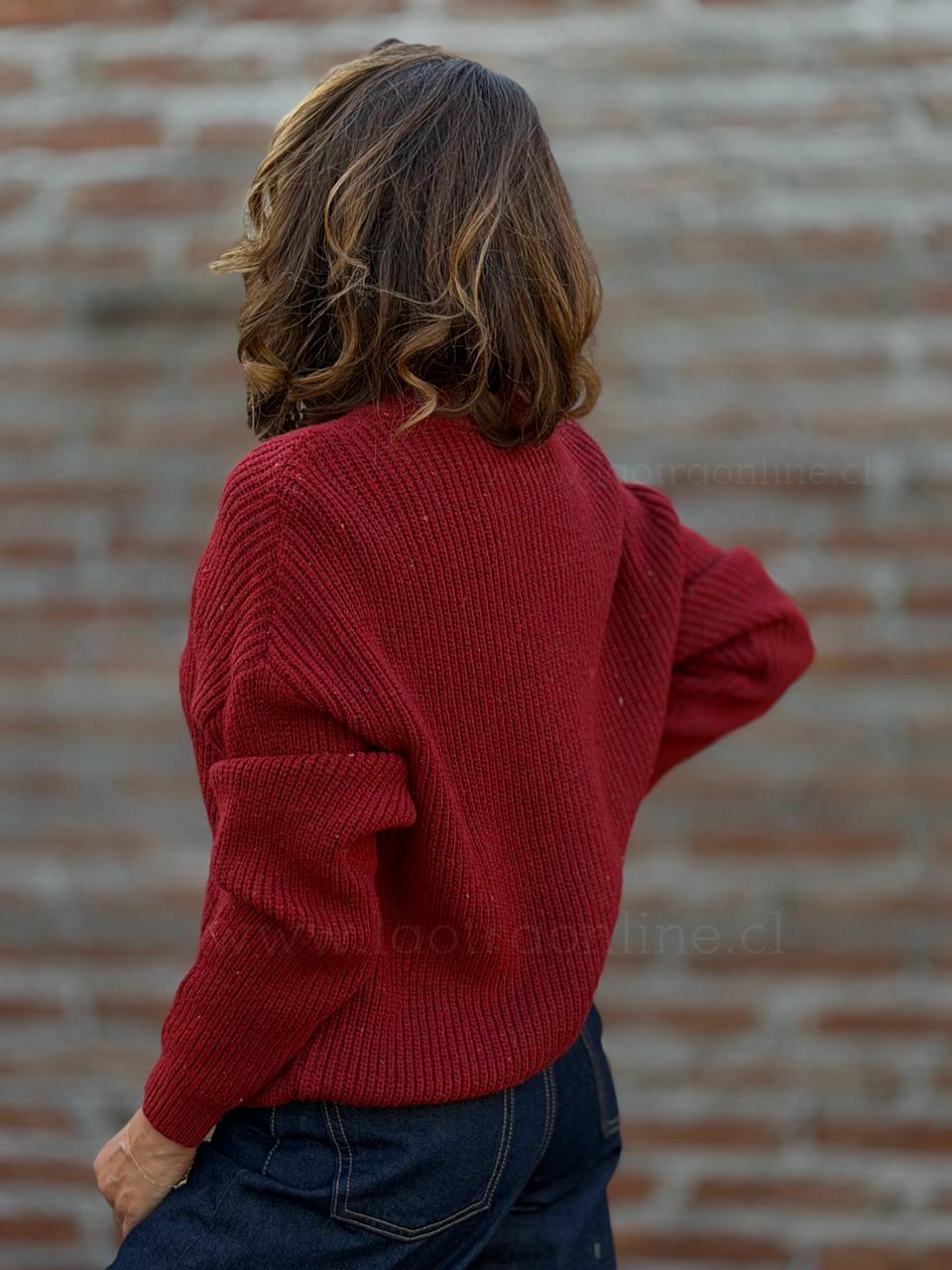 Chaleco Jaspeado rojo
