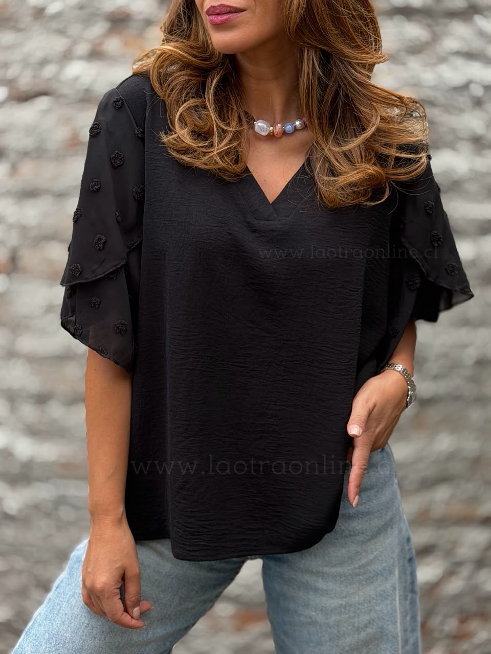 Polera Irlanda negro