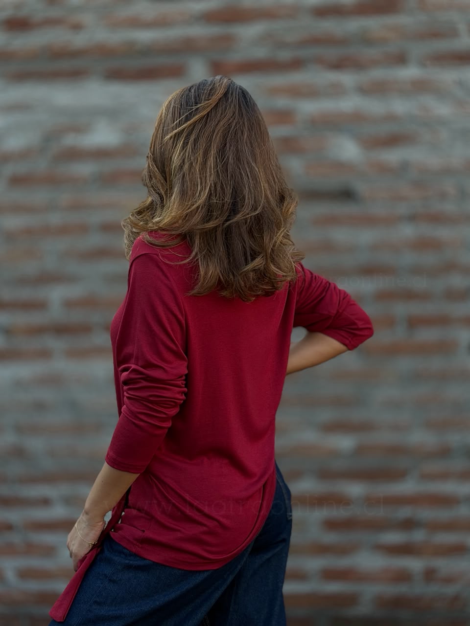 Polera Broche rojo